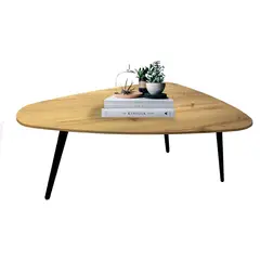 MICA - Mesa de Centro Moderna Triangular en Melamina 110 x 33 x 70 cm - Mueble.