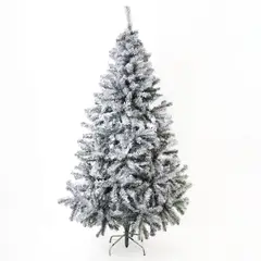 MICA - Árbol de Navidad Blanco 180 cm, Diametro 80 cm. Con 380 Ramas y Soporte de Base