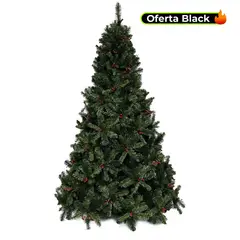 MICA - Árbol de Navidad: 200 cm Verde 1252 ramas