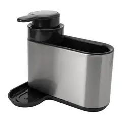 ESSENZA - Dispensador de jabón Acero inoxidable 17,8 x 15,8 cm