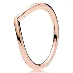 PANDORA - Anillo Deseo Brillante Recubrimiento en Oro Rosa