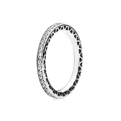 PANDORA - Anillo Corazones Plata Esterlina