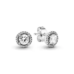 PANDORA - Aretes Elegancia Clásica Plata Esterlina
