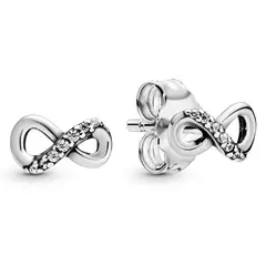 PANDORA - Aretes Brillante Infinito Plata Esterlina