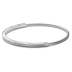 PANDORA - Brazalete Insignia Rígido Pavé Plata Esterlina