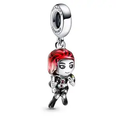 PANDORA - Charm Viuda Negra Los Vengadores de Marvel Plata Esterlina
