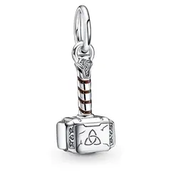 PANDORA - Charm Martillo de Thor los Vengadores de Marvel Plata Esterlina