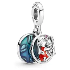 PANDORA - Charm Colgante Lilo y Stitch Disney Plata Esterlina