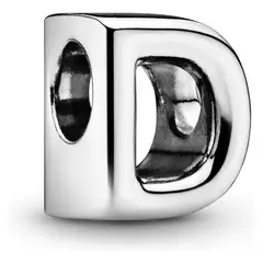 PANDORA - Charm Letra D Plata Esterlina