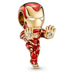 PANDORA - Charm Iron Man Los Vengadores de Marvel Recubrimiento en Oro