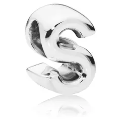 PANDORA - Charm Letra S Plata Esterlina