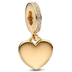 PANDORA - Charm Corazón Recubrimiento en Oro