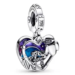 PANDORA - Charm Wall-E y Eva de Disney Pixar Plata Esterlina