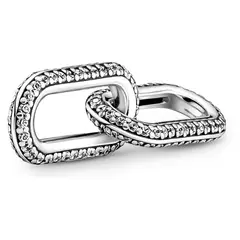 PANDORA - Link ME Doble en Pavé Plata Esterlina