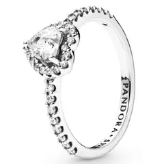 PANDORA - Anillo Corazón Elevado Plata Esterlina