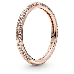 PANDORA - Anillo Me Pavé Recubrimiento en Oro Rosa