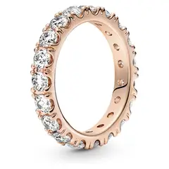 PANDORA - Anillo Eternidad Brillante Recubrimiento en Oro Rosa