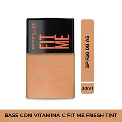 MAYBELLINE - Base de maquillaje Líquida FIT ME FRESH TINT SPF50 2 5 AS X 30 ml