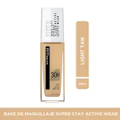 MAYBELLINE - Base de maquillaje Líquida SperStay Full Coverage Natural Beige Active Wear 30 ml