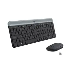 LOGITECH - Combo MK470 de teclado y mouse Inalambrico Negro