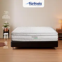COLCHONES FANTASIA - Colchón Doble Firme Espumado Ventto 140 x 190 cm Colchones Fantasía