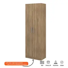 BERTOLINI - Closet Armario Multiuso Moderno 169 x 56 x 33 cm Blanco - Mueble