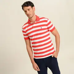 POLO RALPH LAUREN - Camiseta Polo Hombre Manga corta de Rayas de Algodón