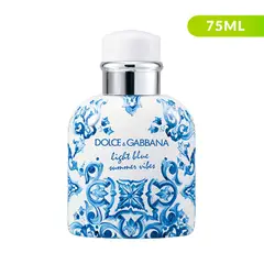 DOLCE&GABBANA - Perfume Hombre Light Blue Summer Vibes 75 ml Eau de Toilette