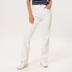 NEWPORT - Jean Recto Mujer Tiro medio de Algodón