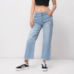 SYBILLA - Jean Culotte Mujer Tiro medio