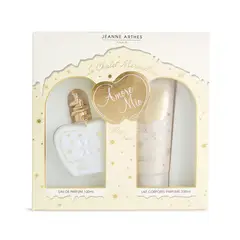 JEANNE ARTHES - Set Perfume Femenino Amore Mio White Pearl 100ml EDP y Crema de Cuerpo 200ml