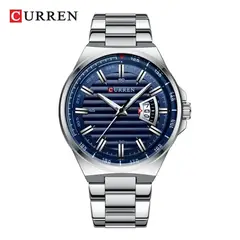 CURREN - Reloj Hombre 8375 . Reloj Acero Inoxidable plateado