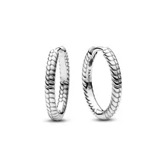 PANDORA - Aretes Aro Moments para Charm Pequeños Plata Esterlina