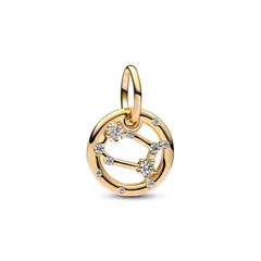 PANDORA - Charm Zodiaco Géminis Recubrimiento en Oro