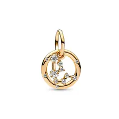 PANDORA - Charm Zodiaco Acuario Recubrimiento en Oro