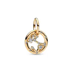 PANDORA - Charm Zodiaco Piscis Recubrimiento en Oro