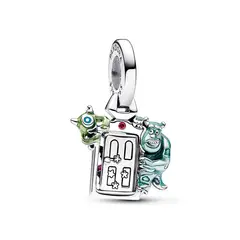 PANDORA - Charm Puerta de Monsters, Inc. de Disney Pixar Plata Esterlina