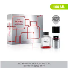 ANTONIO BANDERAS - Set de Perfume Hombre Power 2023 100 ml EDP + DEO 150 ml