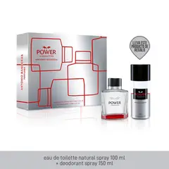 ANTONIO BANDERAS - Set de Perfume Hombre Banderas Power 2023 100 ml EDP + DEO 150 ml