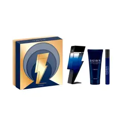 CAROLINA HERRERA - Estuche Perfume Hombre Bad Boy Cobalt 100ml + Shower Gel 100ml + Travel Size 10ml