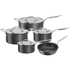 T-FAL - Juego de ollas Tefal 9 Piezas Jaime Oliver de Aluminio