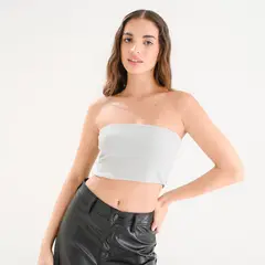 SYBILLA - Blusa strapless para Mujer de Algodón