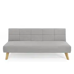 ROCA - Sofá Cama Moderno en Poliéster de 3 Puestos 78 x 180 x 75 cm Nevada Mica