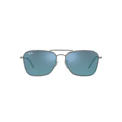 RAY BAN - Gafas de sol BR0102S para Hombre Marco Gunmetal Lente Dark Grey Mirror Turquoise