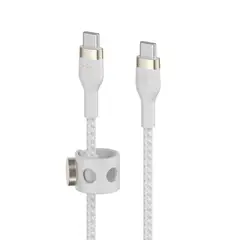 BELKIN - Cable Pro Flex USBC 2 metros Blanco 200 cm