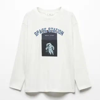 MANGO - Camiseta para Niño en Algodón