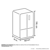 HACEB - Nevecón French door 522 lt Netos H9164NT58