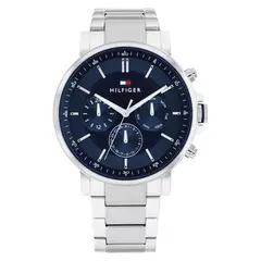 TOMMY HILFIGER - Reloj para Hombre 1710588 . Reloj Análogo Acero inoxidable Plateado