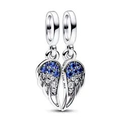 PANDORA - Charm Alas de Ángel Divisibles Brillantes Plata Esterlina