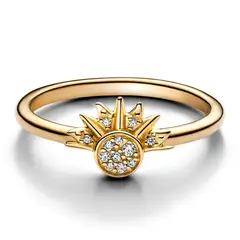 PANDORA - Anillo sol celestial Recubrimiento en Oro